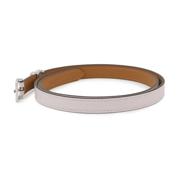 HERMES Pop Ash Belt Size 80 Epsom mauve pail - Picture 2 of 10